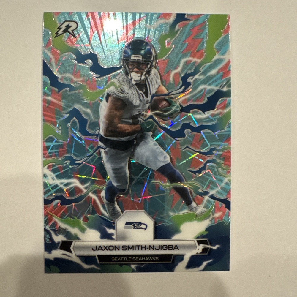 2025 Topps Resurgence Jaxon Smith-Njigba Sky Blue Pink Shock Seahawks